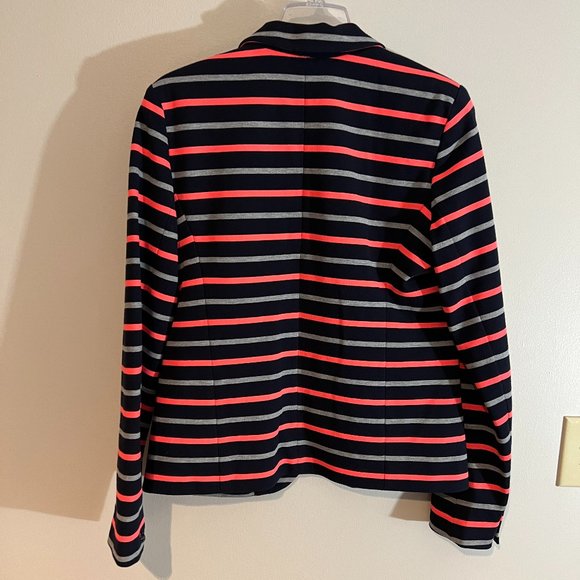 Banana Republic/Academy Blazer Jacket/Navy Gray/12 Tall/NWT - Picture 2 of 10